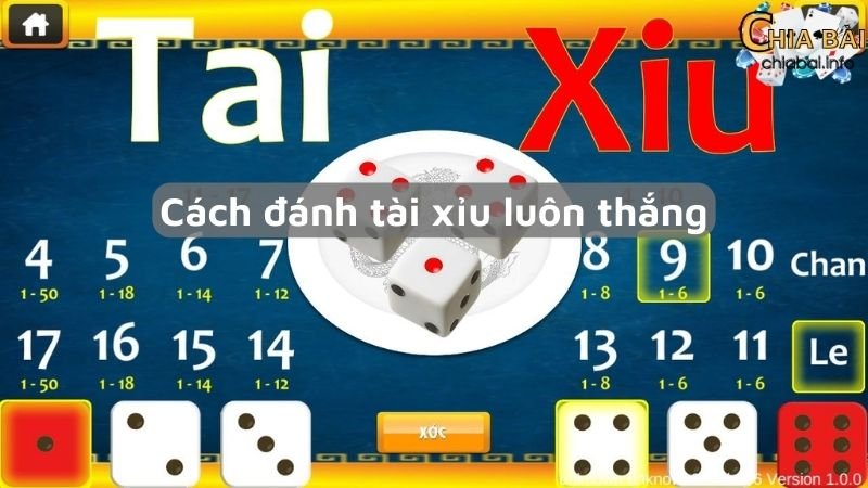 Cách đánh tài xỉu luôn thắng