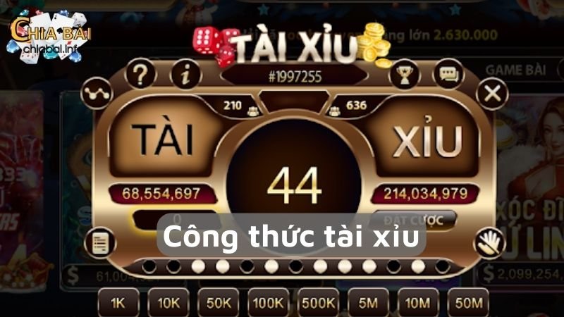 Các công thức tài xỉu