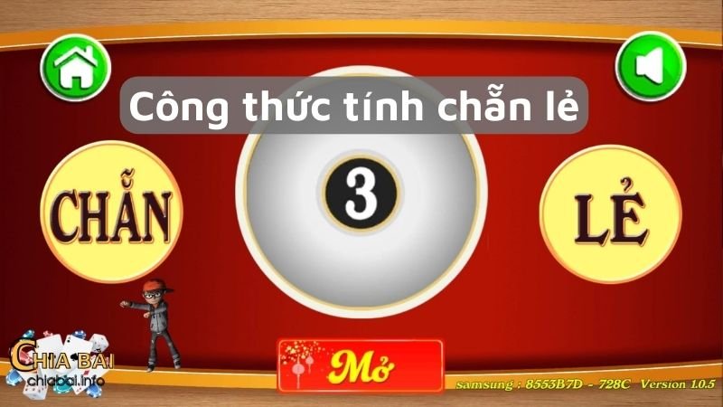 Các công thức tính chẵn lẻ