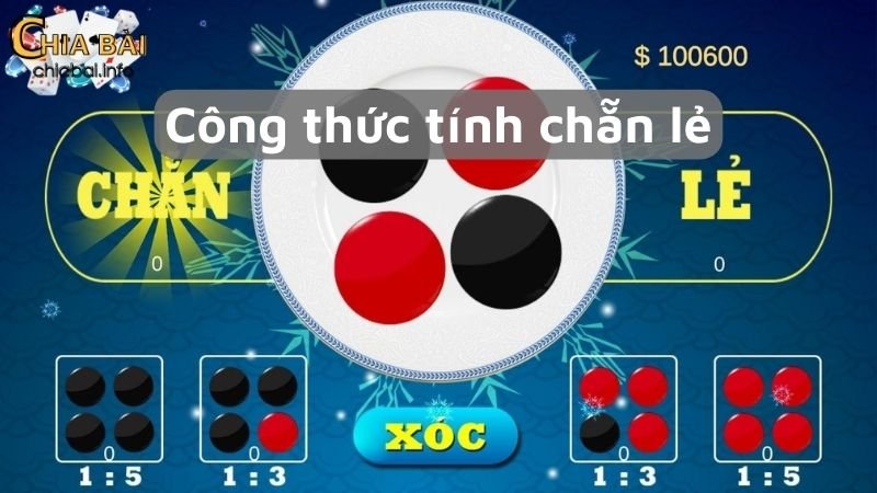 Chú ý trong công thức tính chẵn lẻ xóc đĩa