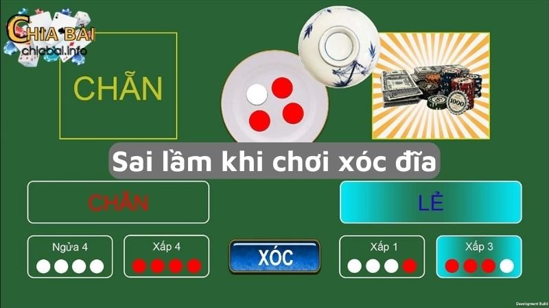 Sai lầm khi chơi xóc đĩa bạn cần biết