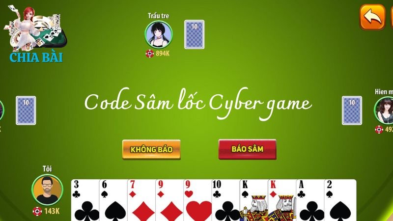  code Sâm lốc Cyber game 