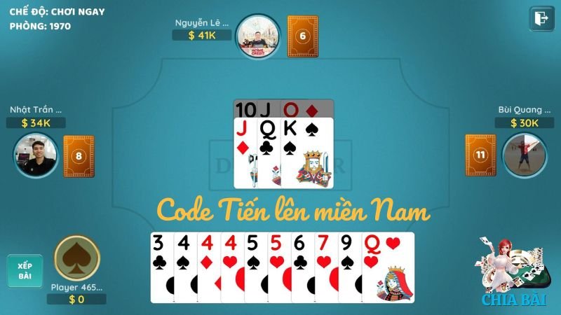 Chi tiết cách nhận code tiến lên miền Nam