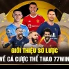 Thể thao 77win – Cách theo dõi và đặt cược các trận đấu mới nhất